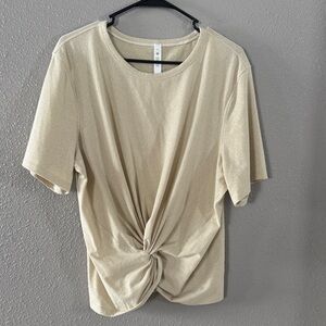 Beige lululemon Knotted Women's Top sz 12